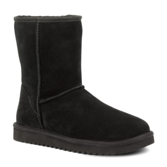 UGG Shoes - UGG - Koolaburra Koola Short Black Suede Sheep Fur Short Pull On Boot Size 10